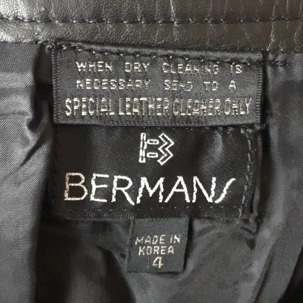 Berman's VINTAGE Leather Pencil Skirt